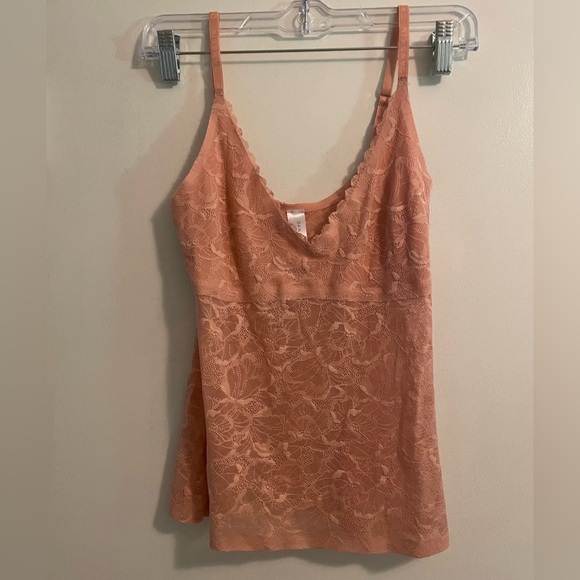 Danskin Intimates Rose Pink Lacy Camisole Size Medium - Picture 1 of 10
